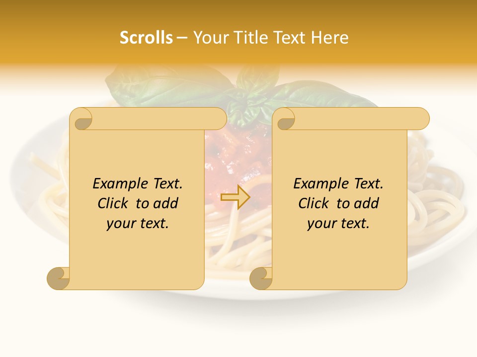 Plate Of Pasta PowerPoint Template