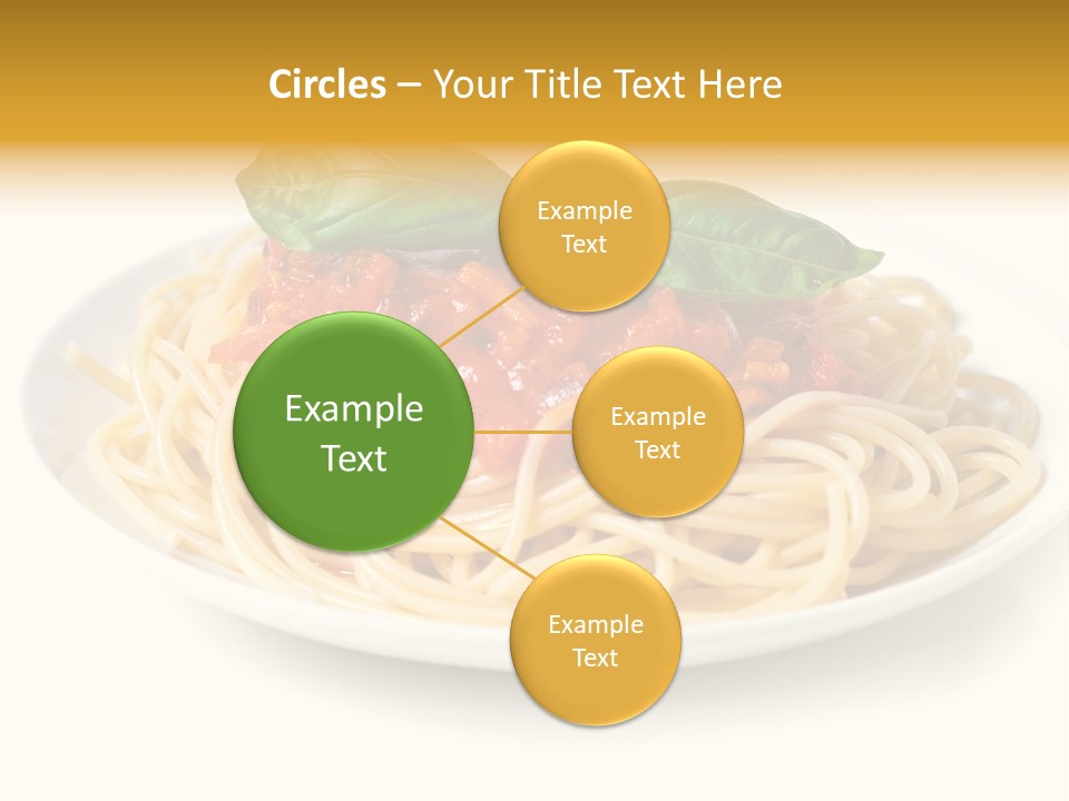 Plate Of Pasta PowerPoint Template