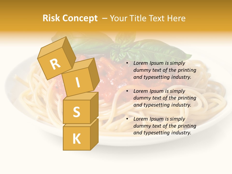 Plate Of Pasta PowerPoint Template