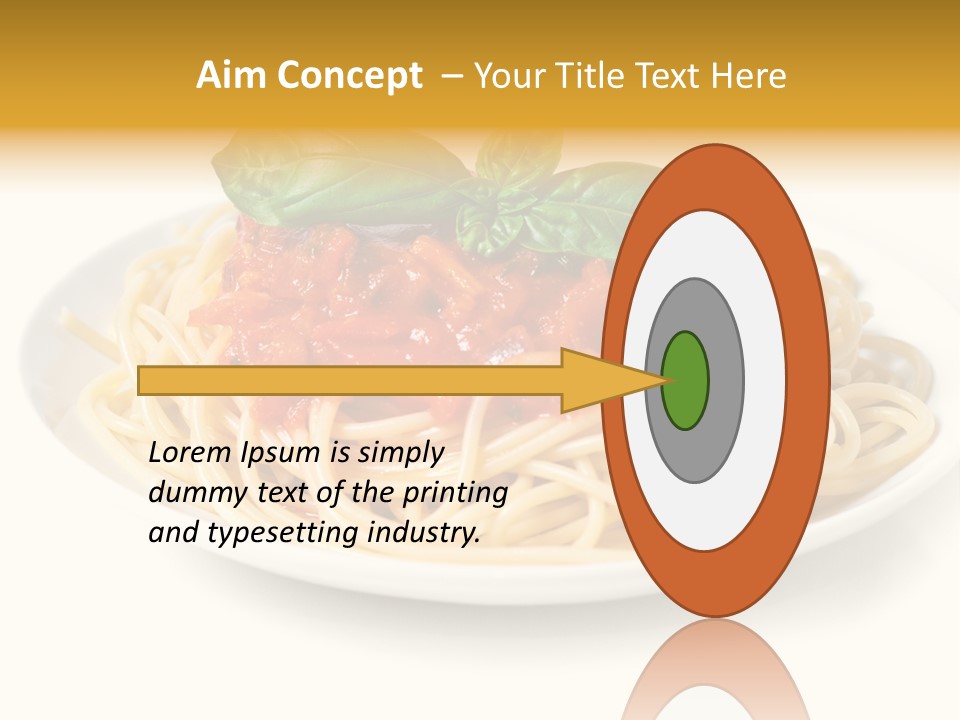 Plate Of Pasta PowerPoint Template