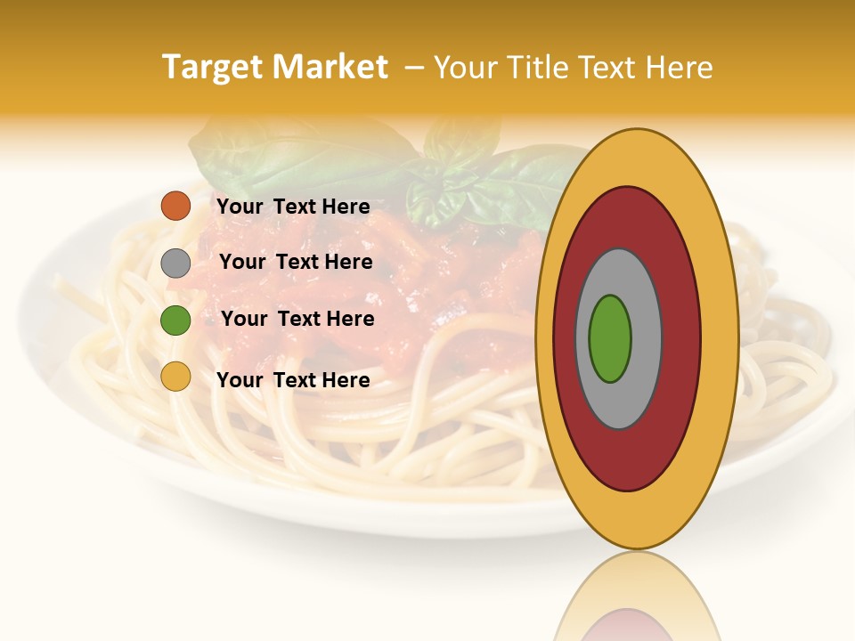 Plate Of Pasta PowerPoint Template