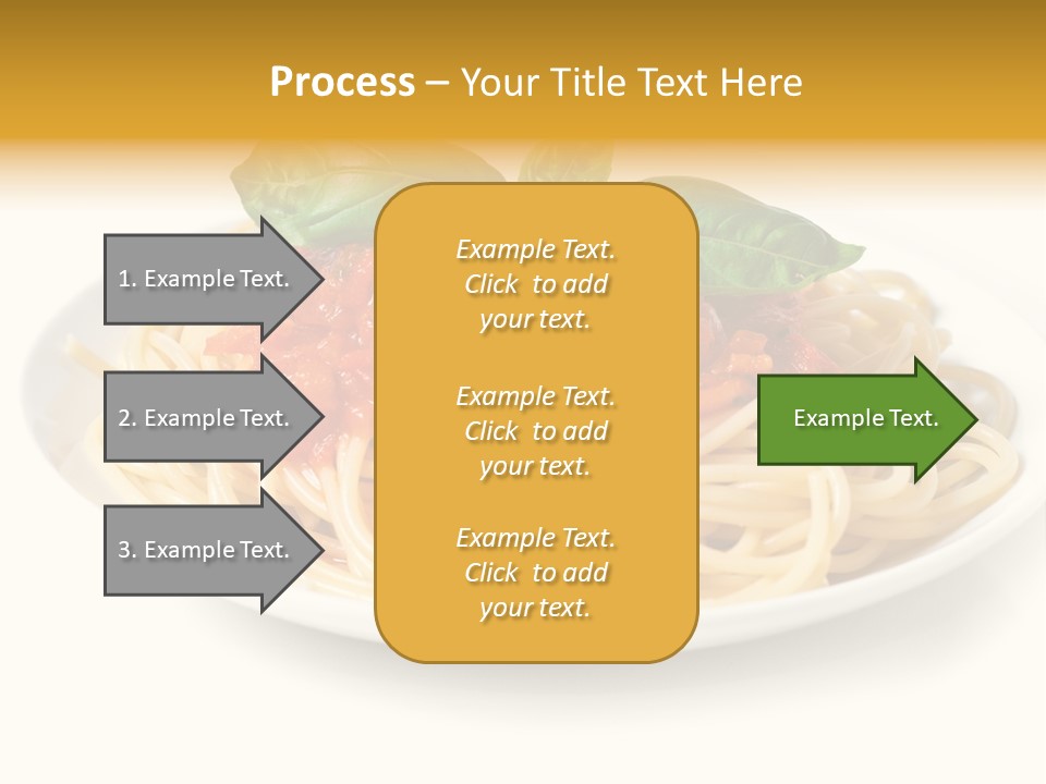 Plate Of Pasta PowerPoint Template