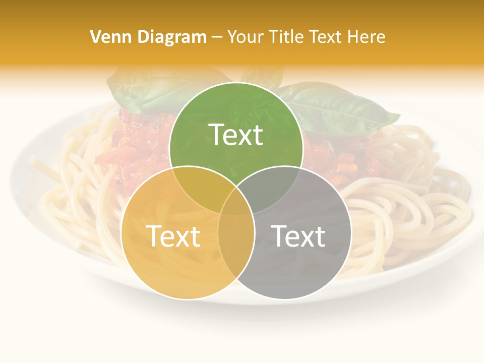 Plate Of Pasta PowerPoint Template