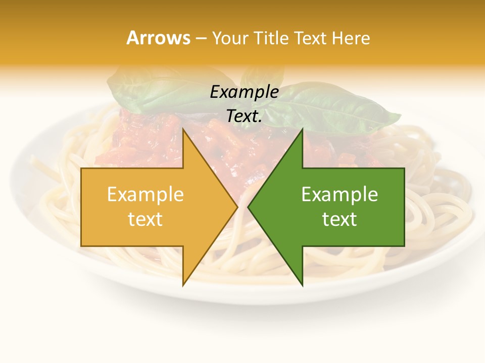 Plate Of Pasta PowerPoint Template
