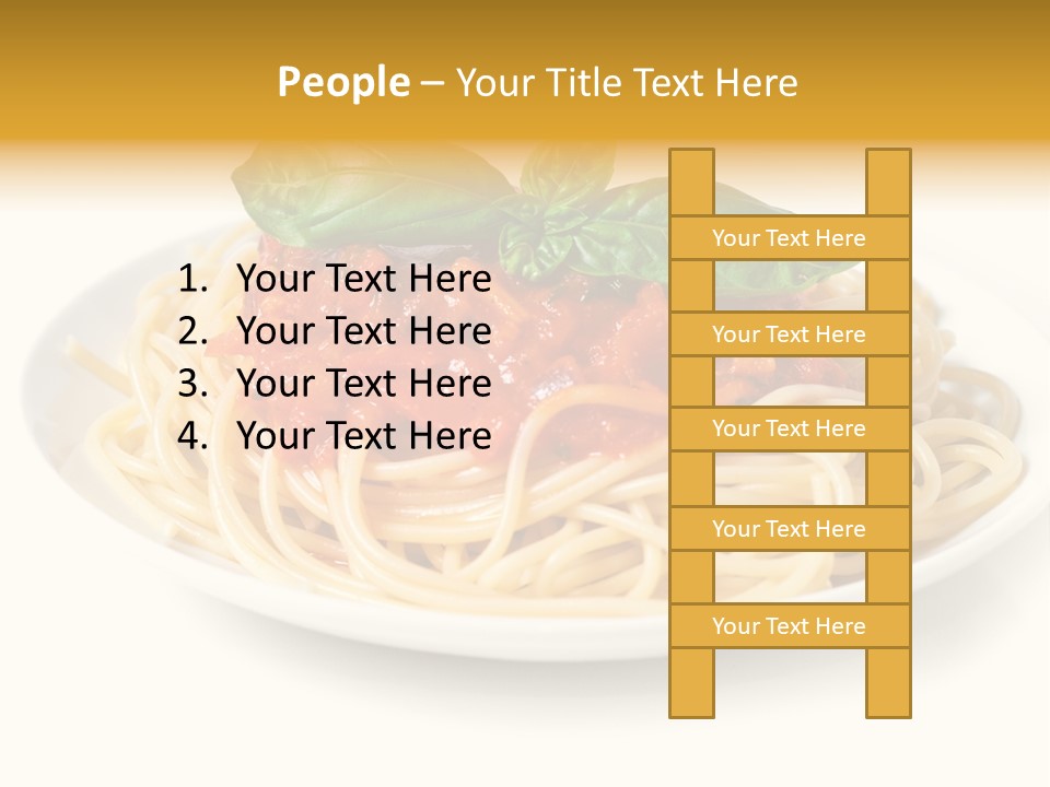 Plate Of Pasta PowerPoint Template