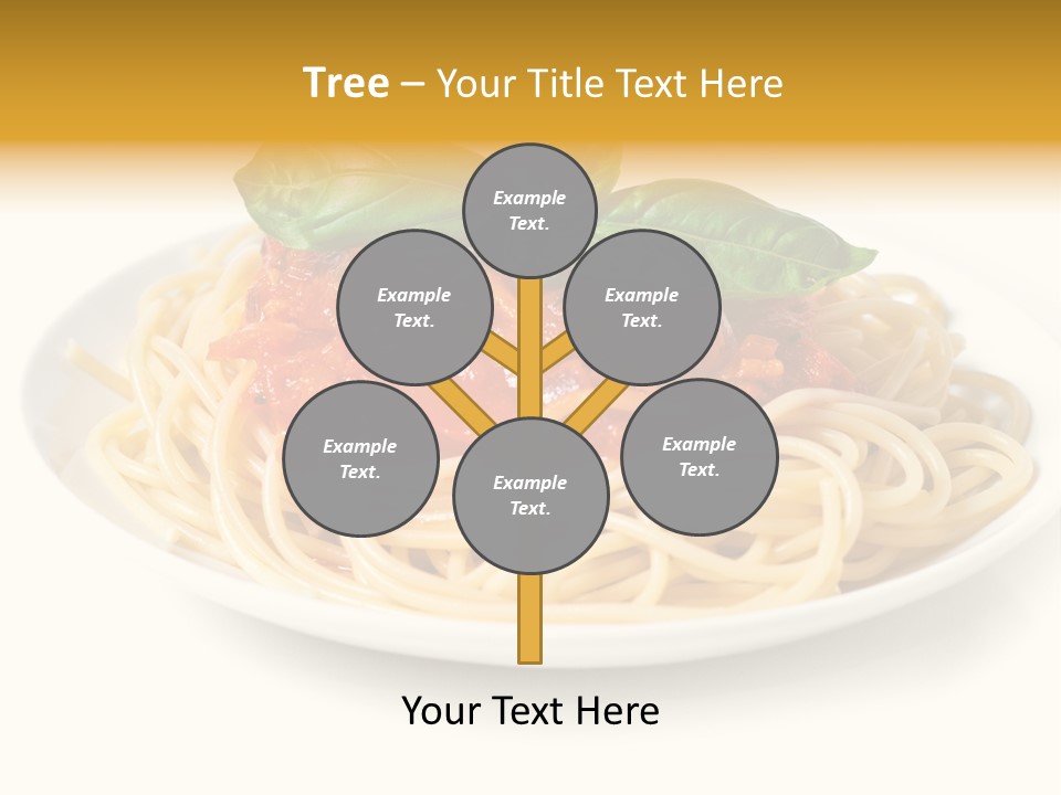 Plate Of Pasta PowerPoint Template