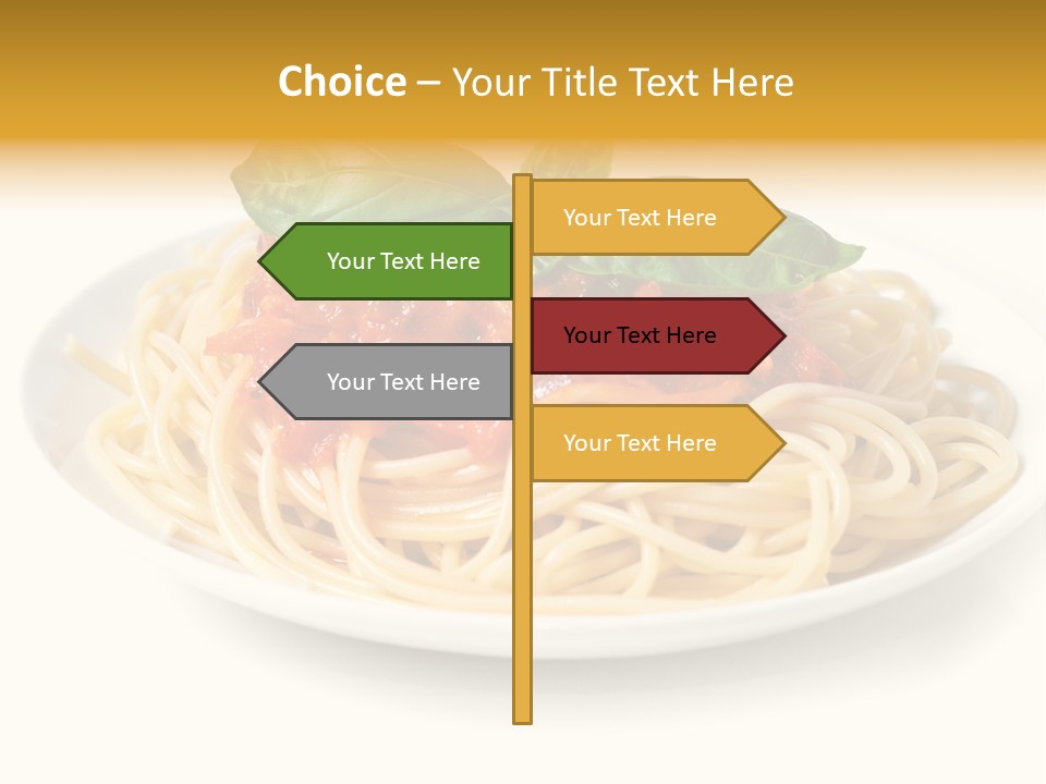 Plate Of Pasta PowerPoint Template