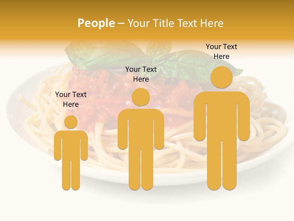 Plate Of Pasta PowerPoint Template