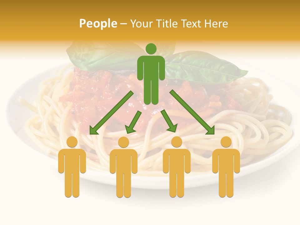 Plate Of Pasta PowerPoint Template