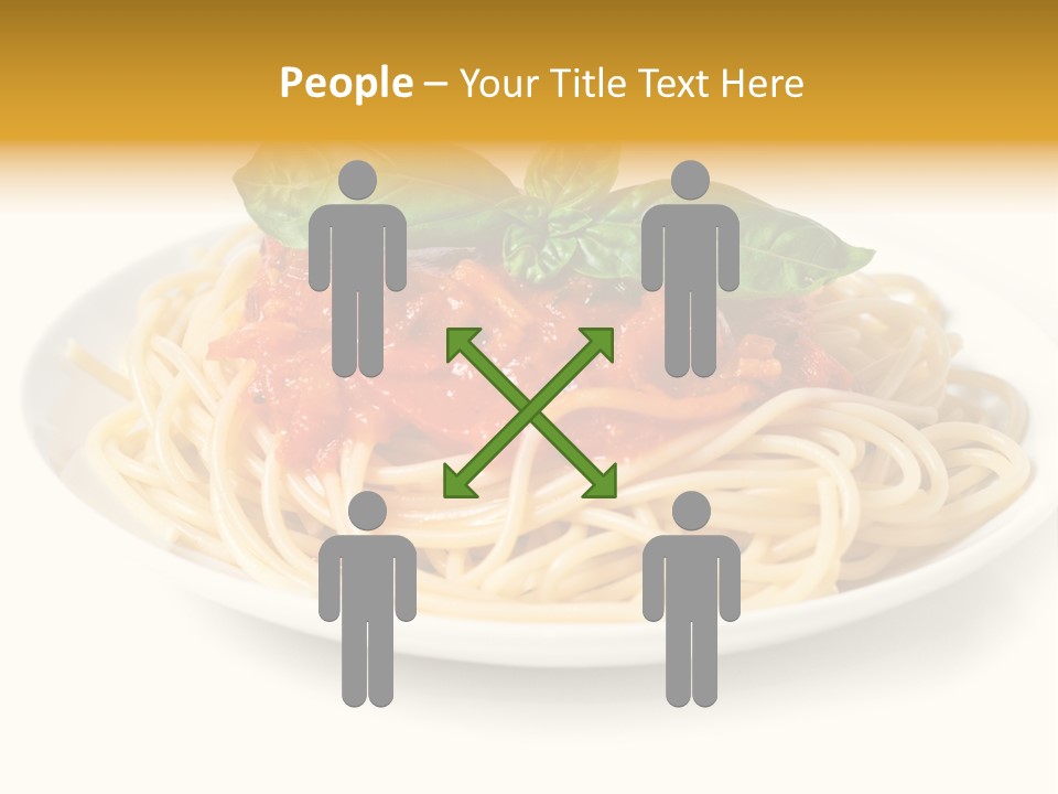 Plate Of Pasta PowerPoint Template