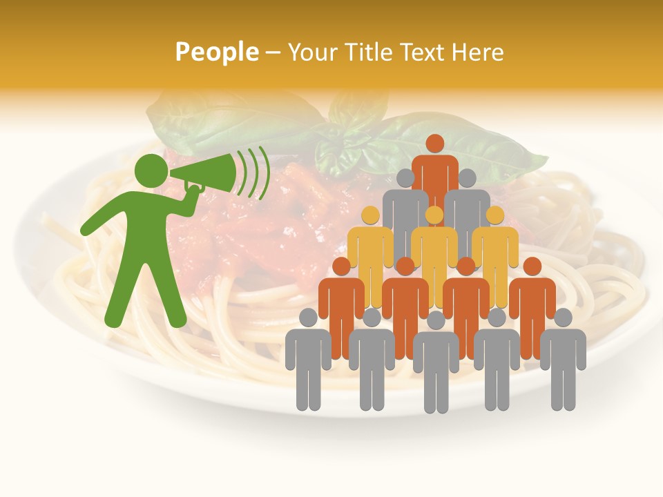 Plate Of Pasta PowerPoint Template