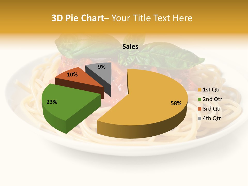 Plate Of Pasta PowerPoint Template