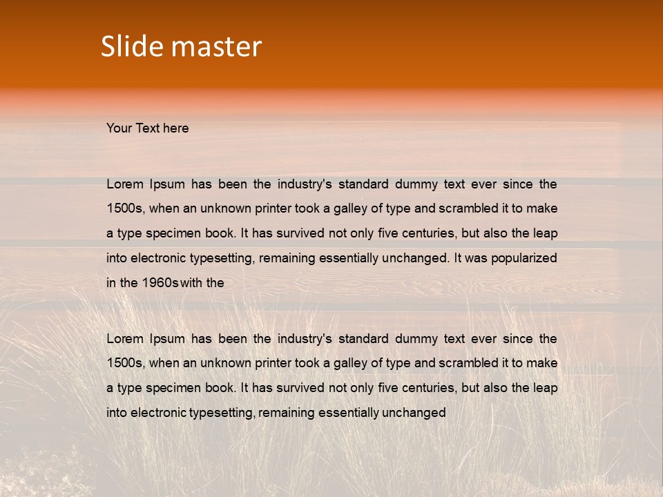 Horizontal Fence PowerPoint Template