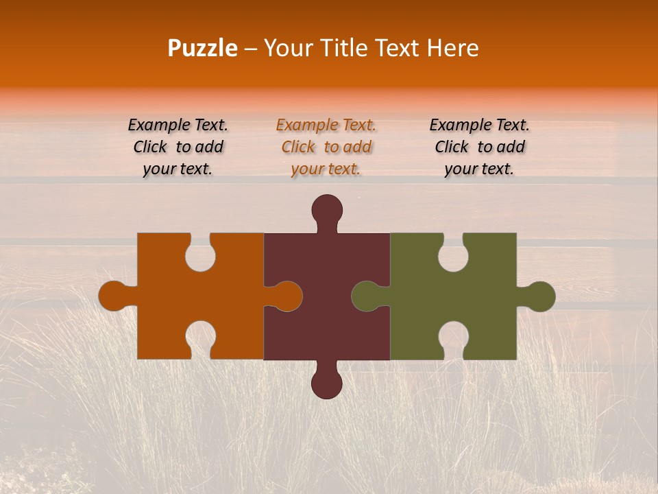 Horizontal Fence PowerPoint Template