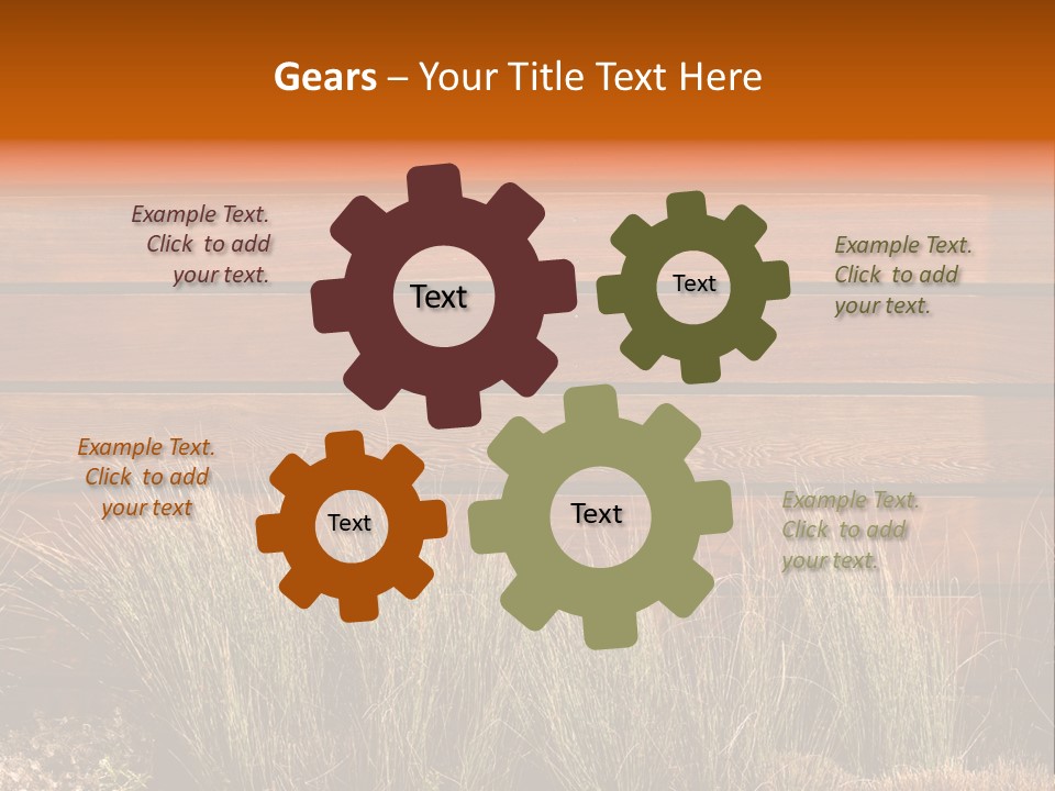 Horizontal Fence PowerPoint Template