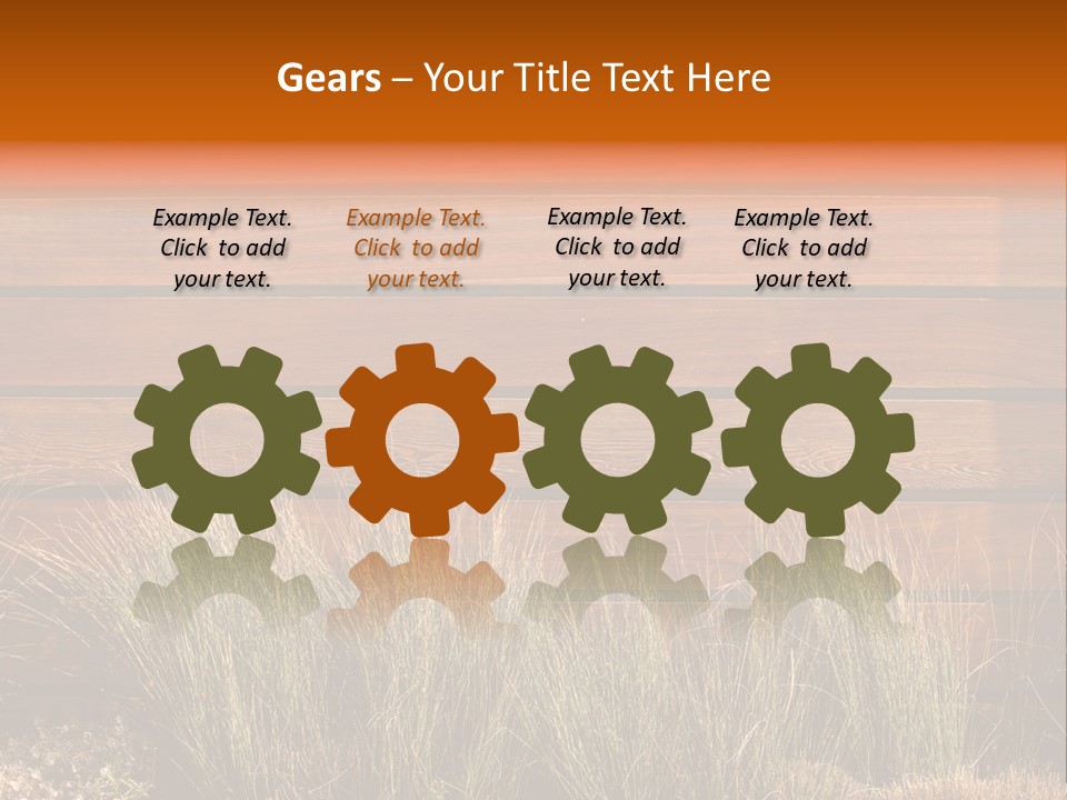 Horizontal Fence PowerPoint Template