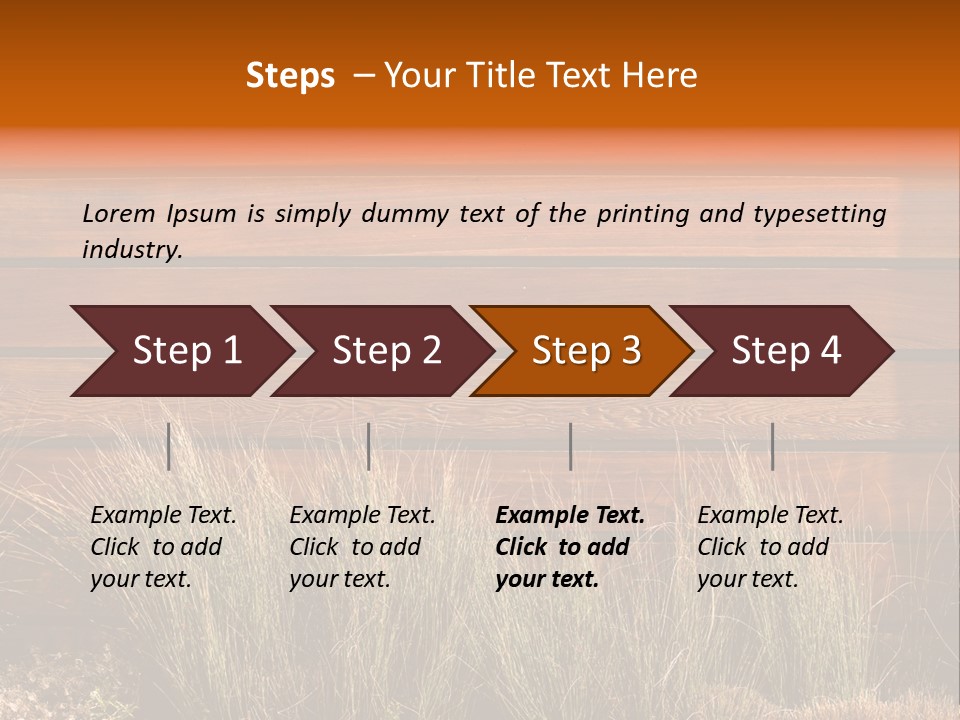 Horizontal Fence PowerPoint Template