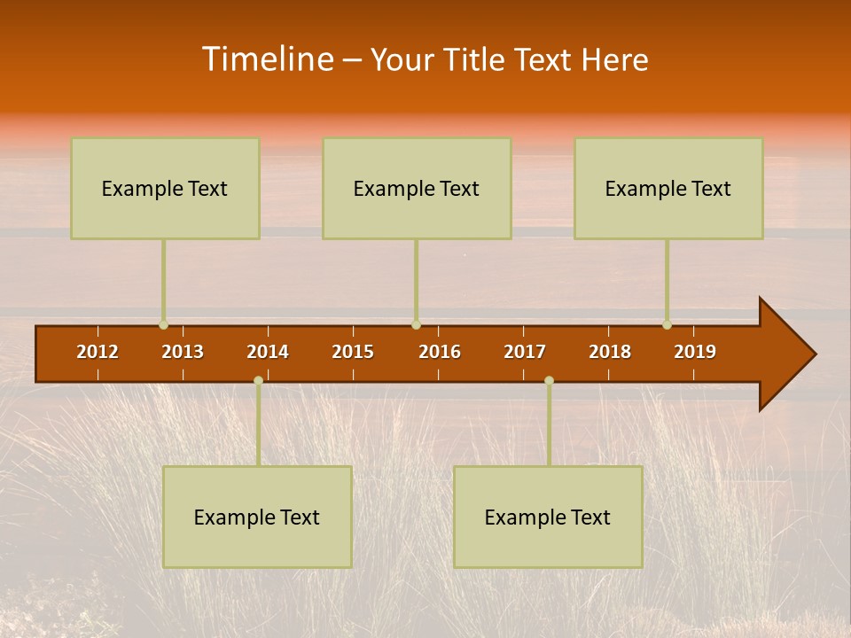 Horizontal Fence PowerPoint Template