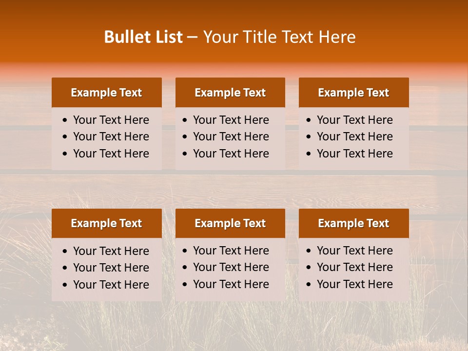 Horizontal Fence PowerPoint Template