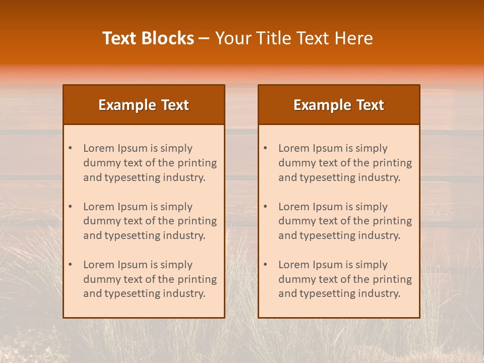 Horizontal Fence PowerPoint Template