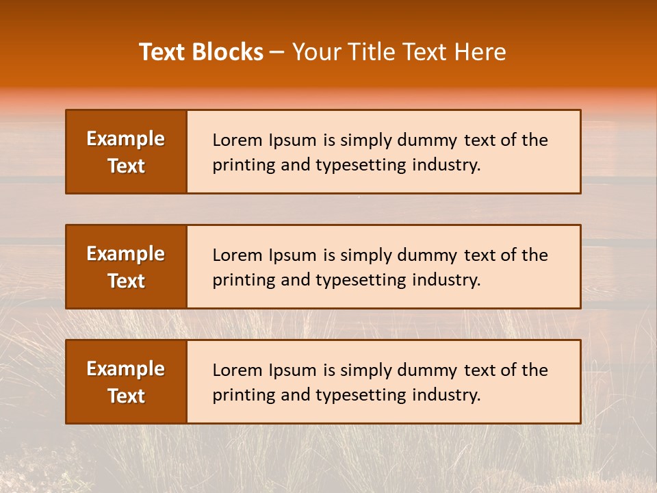 Horizontal Fence PowerPoint Template
