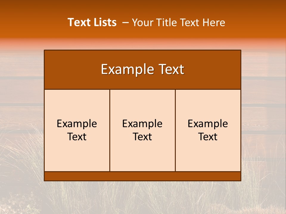 Horizontal Fence PowerPoint Template