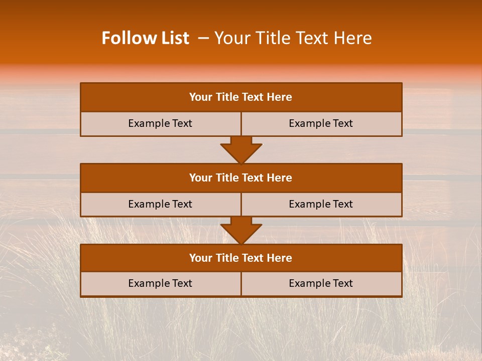 Horizontal Fence PowerPoint Template