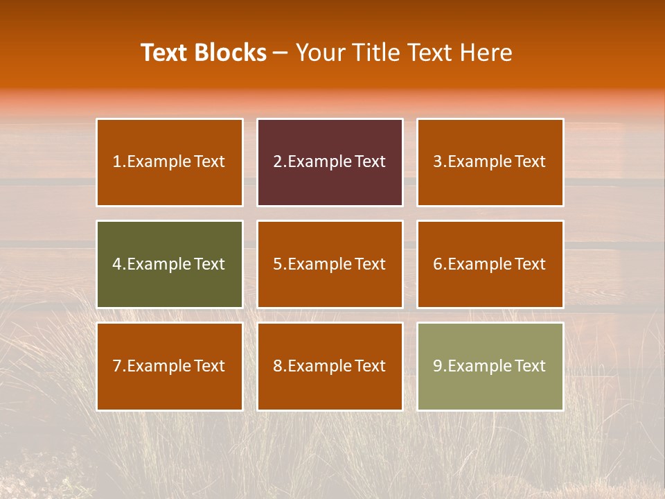 Horizontal Fence PowerPoint Template