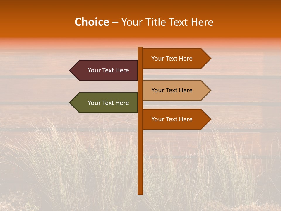 Horizontal Fence PowerPoint Template