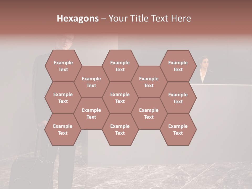 Suitcase Bag Guy PowerPoint Template