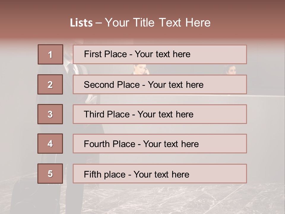 Suitcase Bag Guy PowerPoint Template
