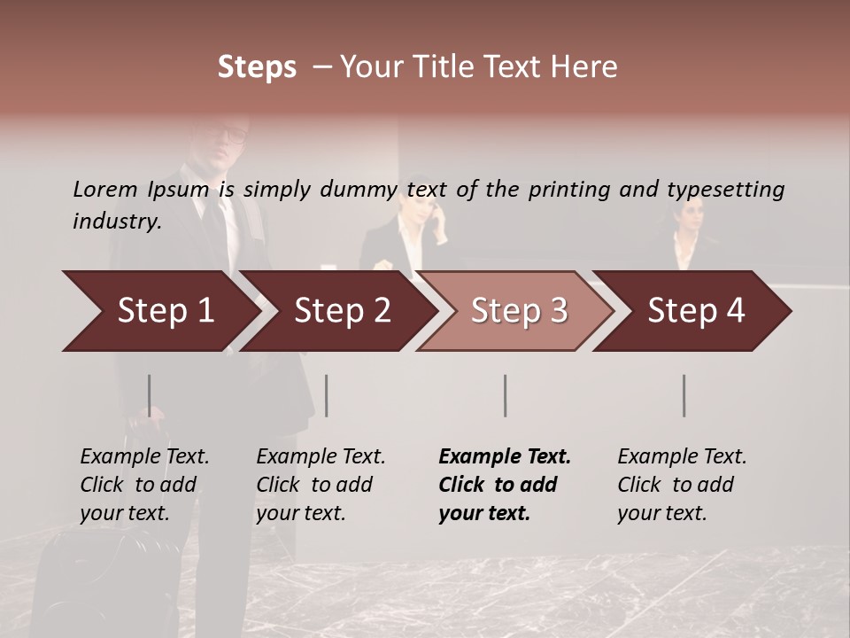 Suitcase Bag Guy PowerPoint Template