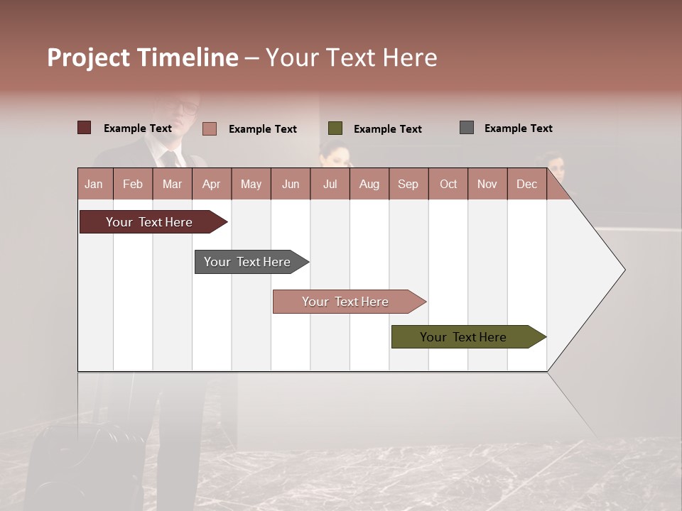 Suitcase Bag Guy PowerPoint Template
