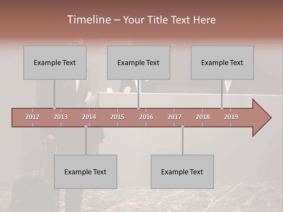 Suitcase Bag Guy PowerPoint Template
