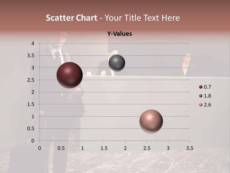 Suitcase Bag Guy PowerPoint Template