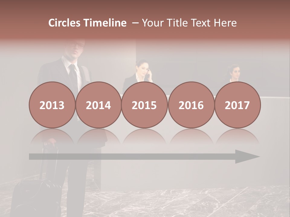 Suitcase Bag Guy PowerPoint Template