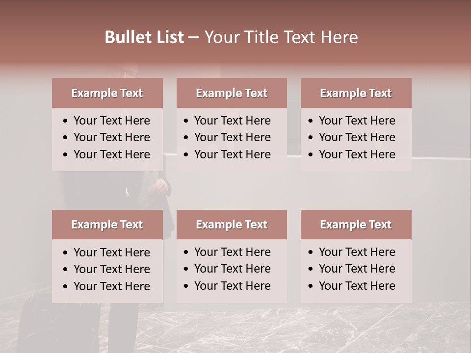 Suitcase Bag Guy PowerPoint Template