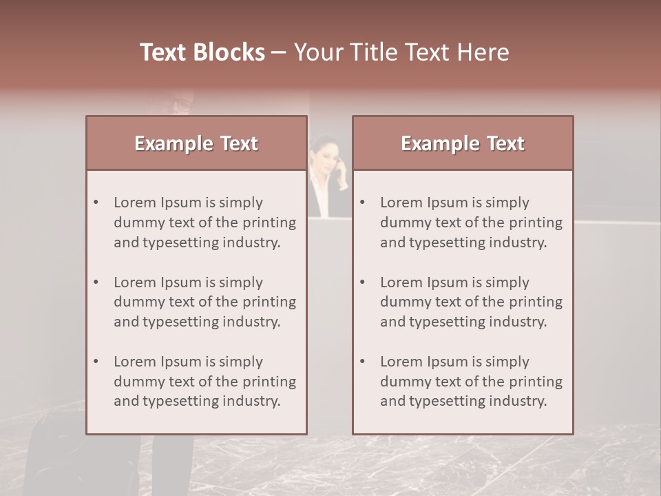 Suitcase Bag Guy PowerPoint Template