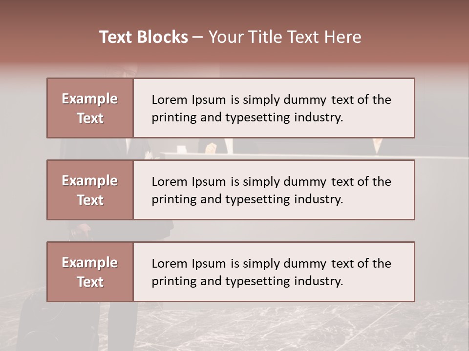 Suitcase Bag Guy PowerPoint Template