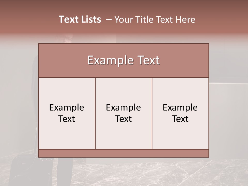 Suitcase Bag Guy PowerPoint Template