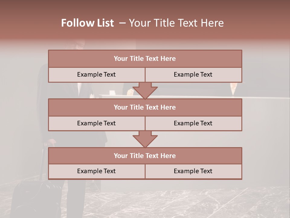 Suitcase Bag Guy PowerPoint Template