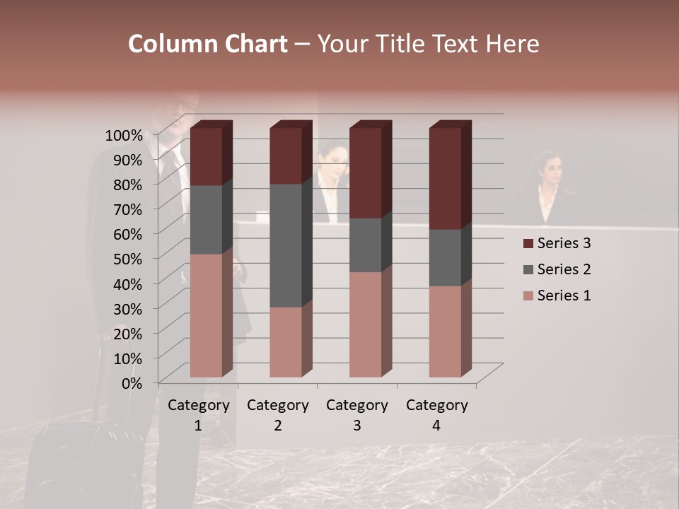Suitcase Bag Guy PowerPoint Template