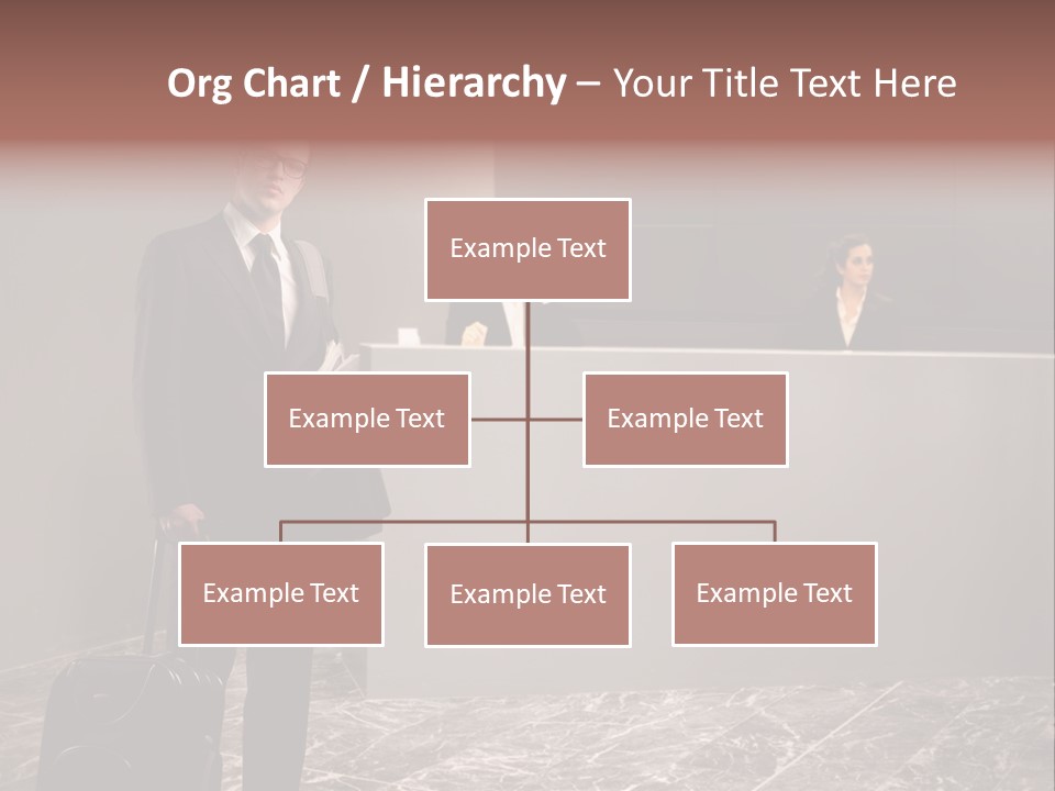 Suitcase Bag Guy PowerPoint Template