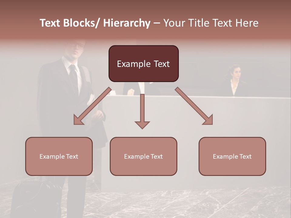 Suitcase Bag Guy PowerPoint Template
