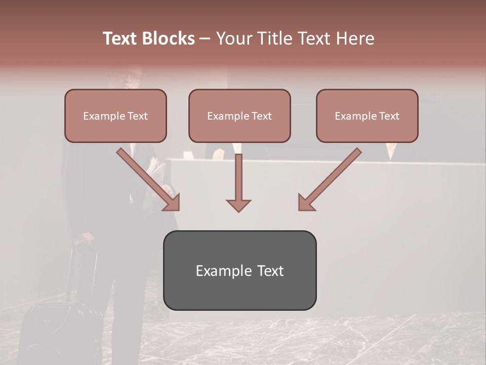 Suitcase Bag Guy PowerPoint Template