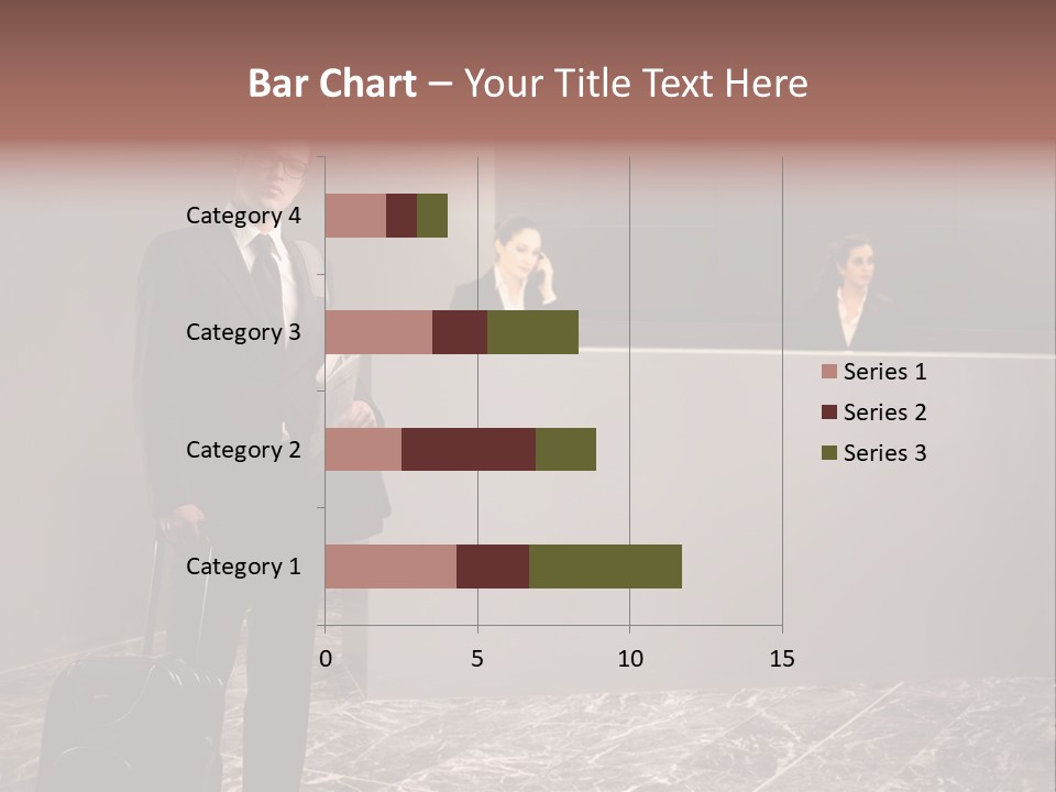 Suitcase Bag Guy PowerPoint Template