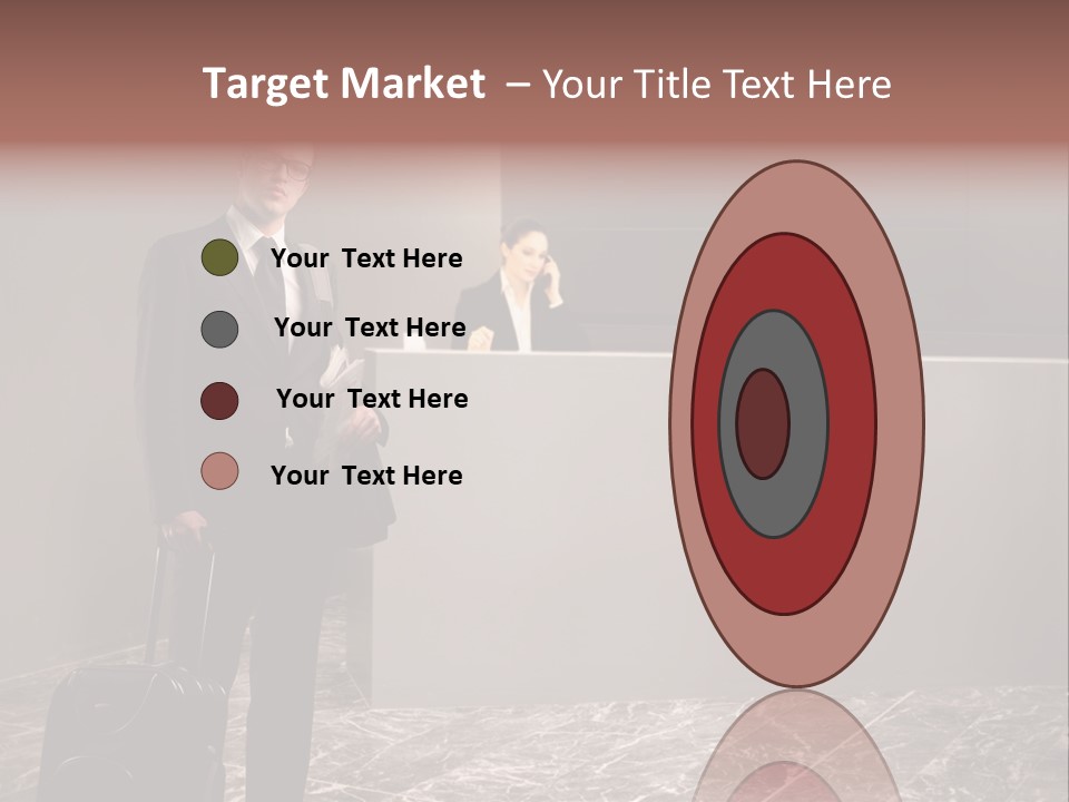 Suitcase Bag Guy PowerPoint Template