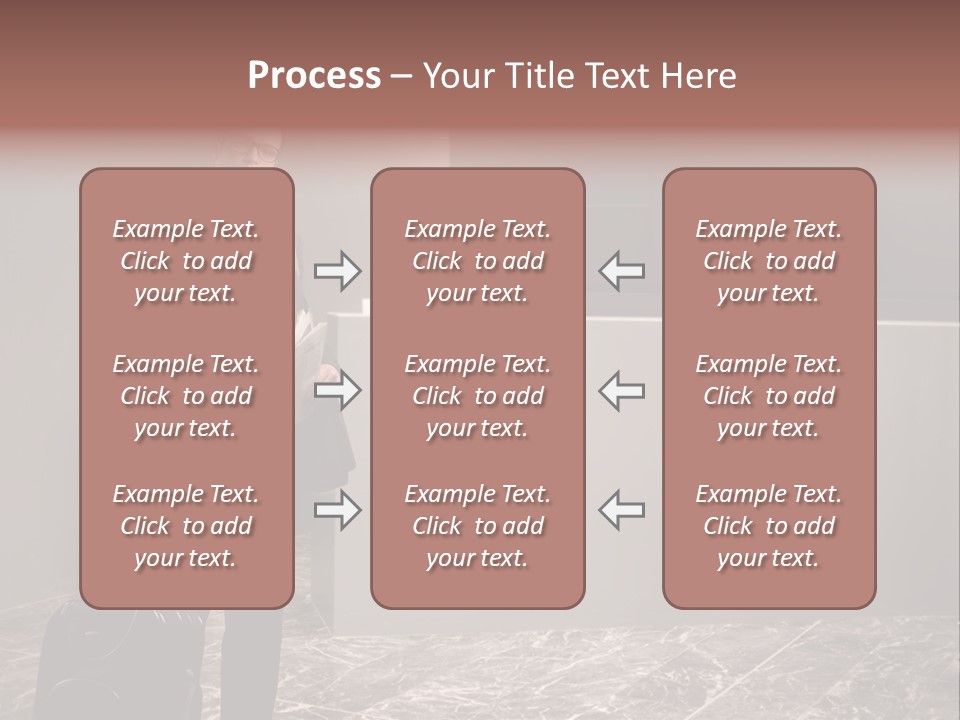 Suitcase Bag Guy PowerPoint Template