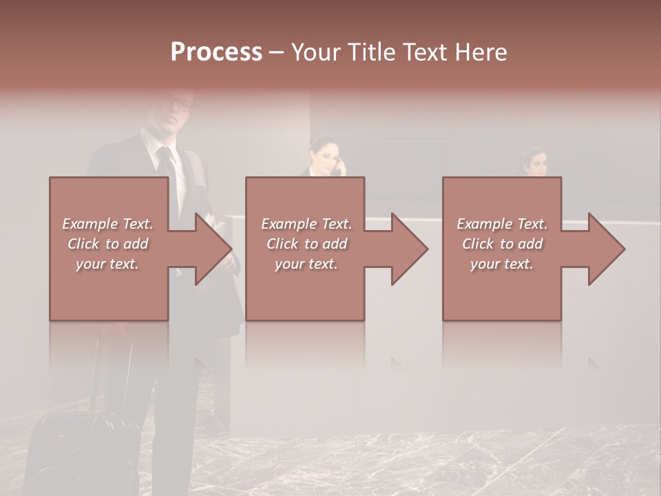 Suitcase Bag Guy PowerPoint Template