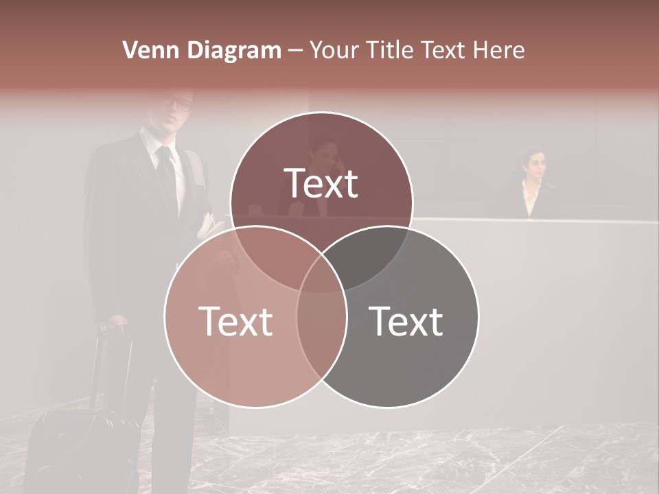 Suitcase Bag Guy PowerPoint Template